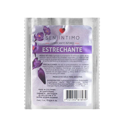 Lubricante intimo estrechante x7 ml - Sen intimo