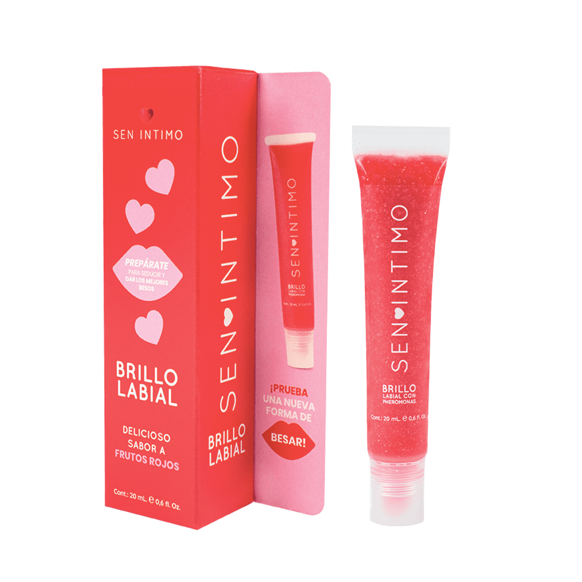 Brillo Labial con  feromonas X 20 Ml Cereza  - Sen Intimo